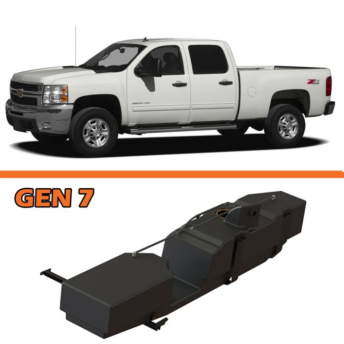 2001-2010 GM Crew Cab, Short Bed Duramax Diesel Fuel Tank, GEN 7 (7010201)