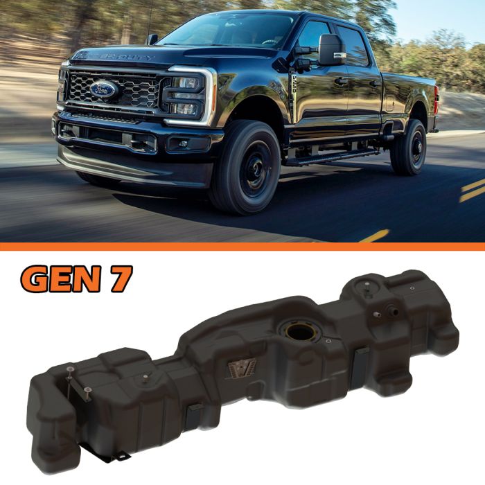 2017-2026 Ford Crew Cab, Long Bed Power Stroke Diesel Fuel Tank, GEN 7 (7020317)