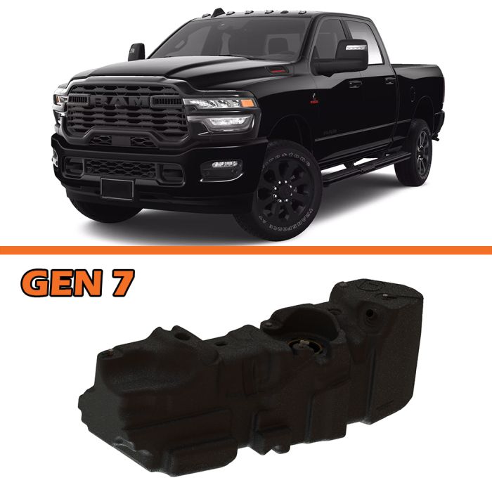 2025+ Dodge RAM Crew Cab, Short Bed Cummins Diesel XXL GEN 7 Fuel Tank. 4X4 ONLY (7030125)