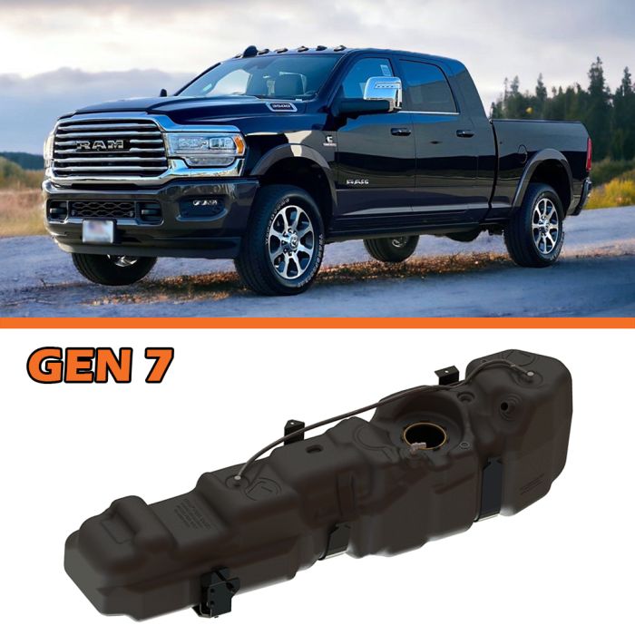 2013-2024 Dodge RAM Mega Cab, Short Bed Cummins Diesel Fuel Tank, GEN 7 (7030213)